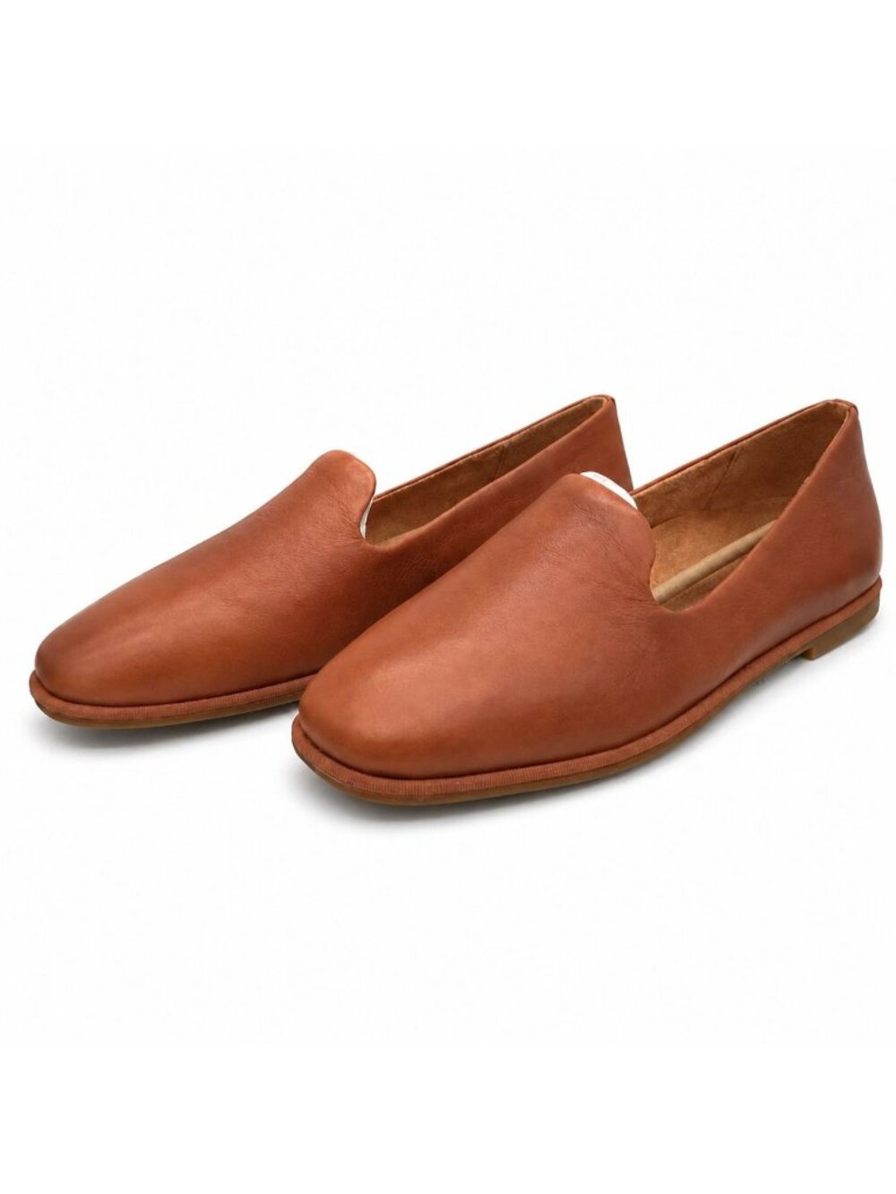Vionic Willa 2.0 Supportive Tan Leather Loafer Flats Women 6.5 Arch Support APMA